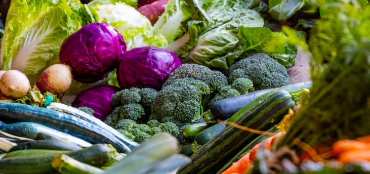 aim for five a day for fruits and vegetables